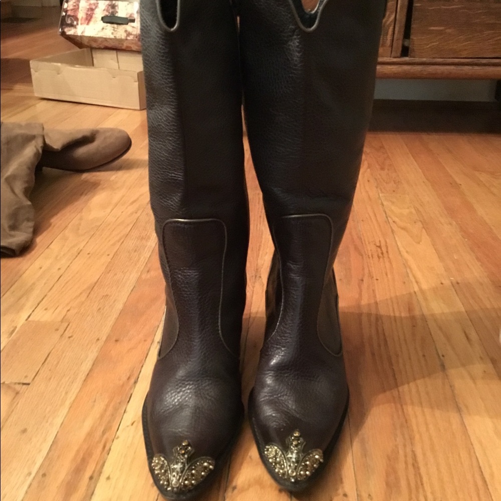 Embellished cowboy boots by Michael.